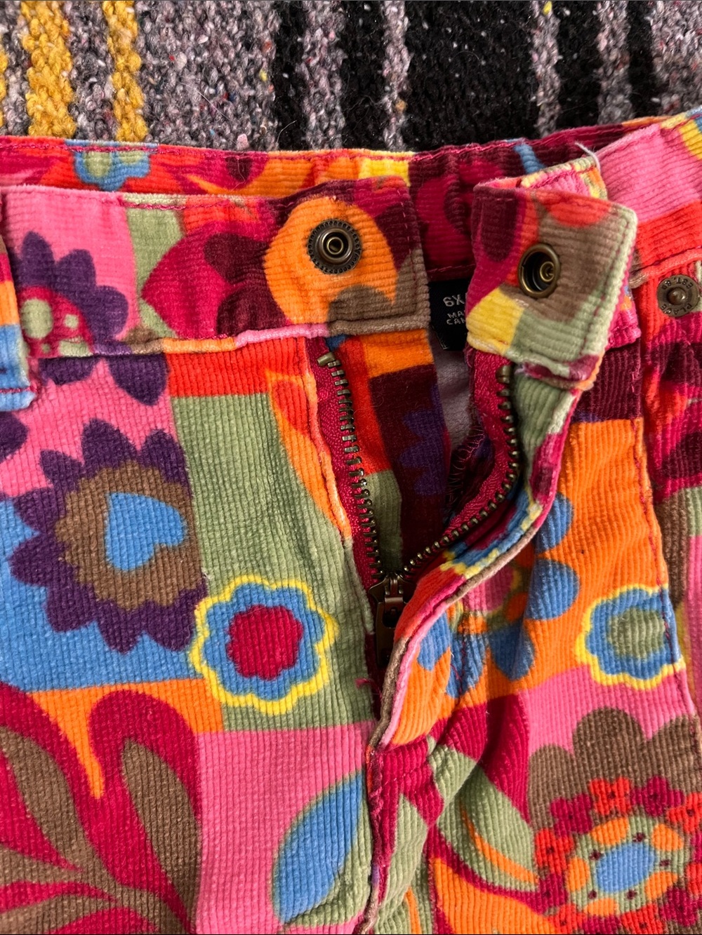 The Children's Place Multicolor Floral Corduroy Patchwork Skirt - Picture 3 of 10